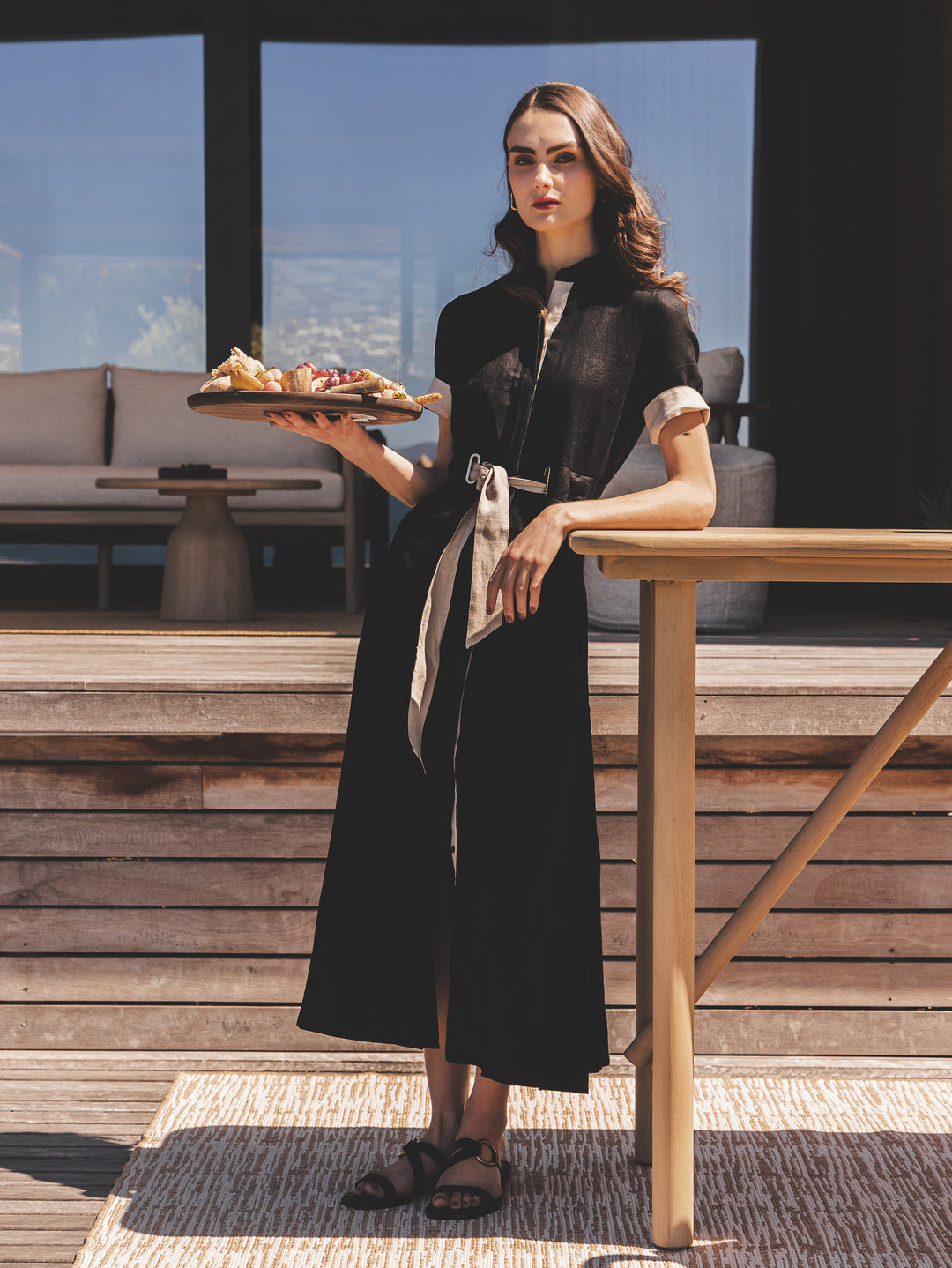 Tulum Teak Bar Table 4-Seater in Natura