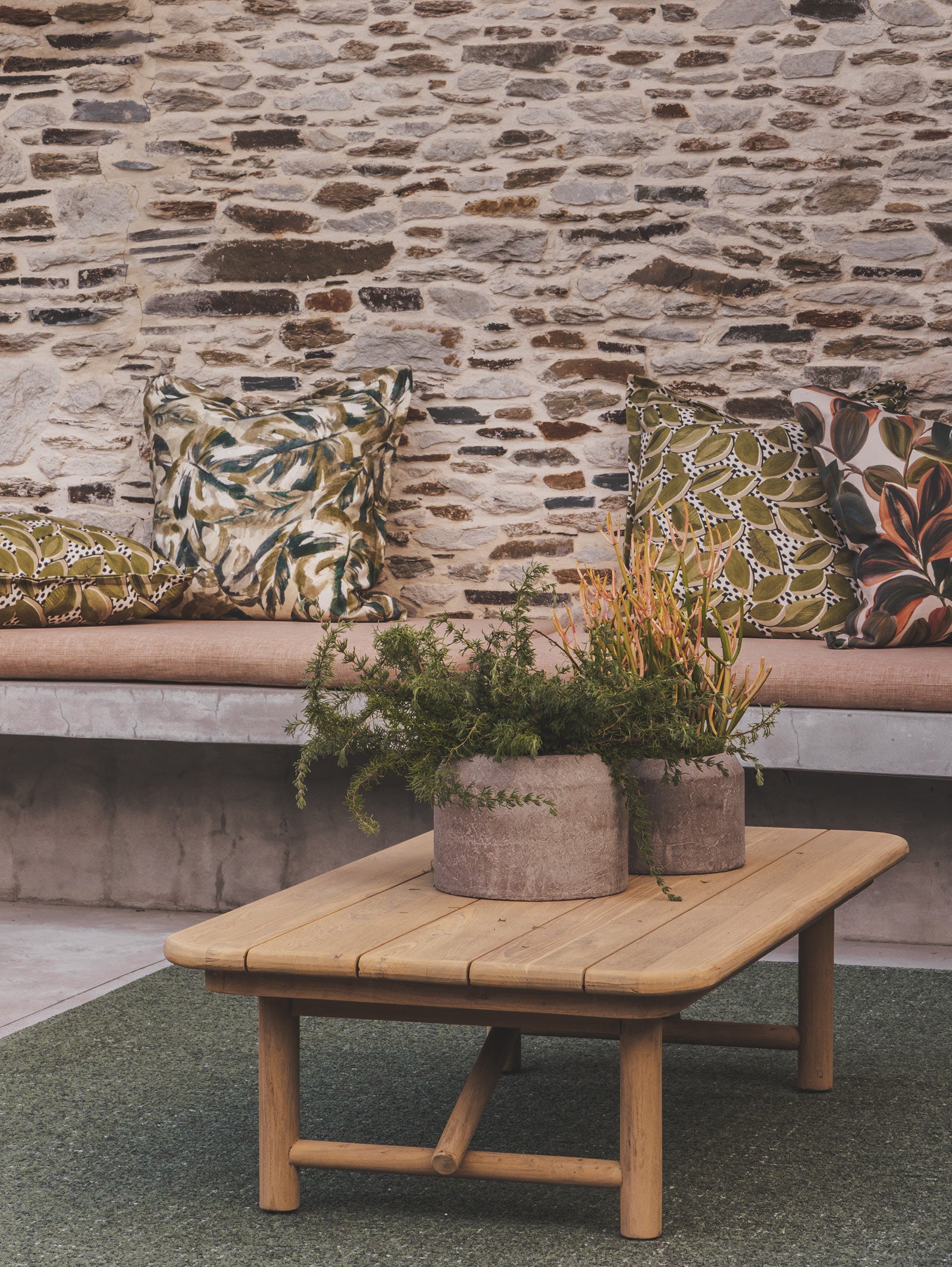 Tulum Teak Coffee Table in Natura - Hertex Haus - Hertex Haus