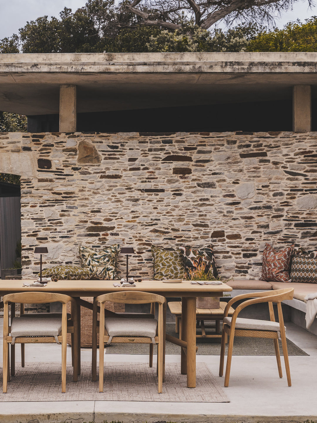 Tulum Teak Dining Table in Natura