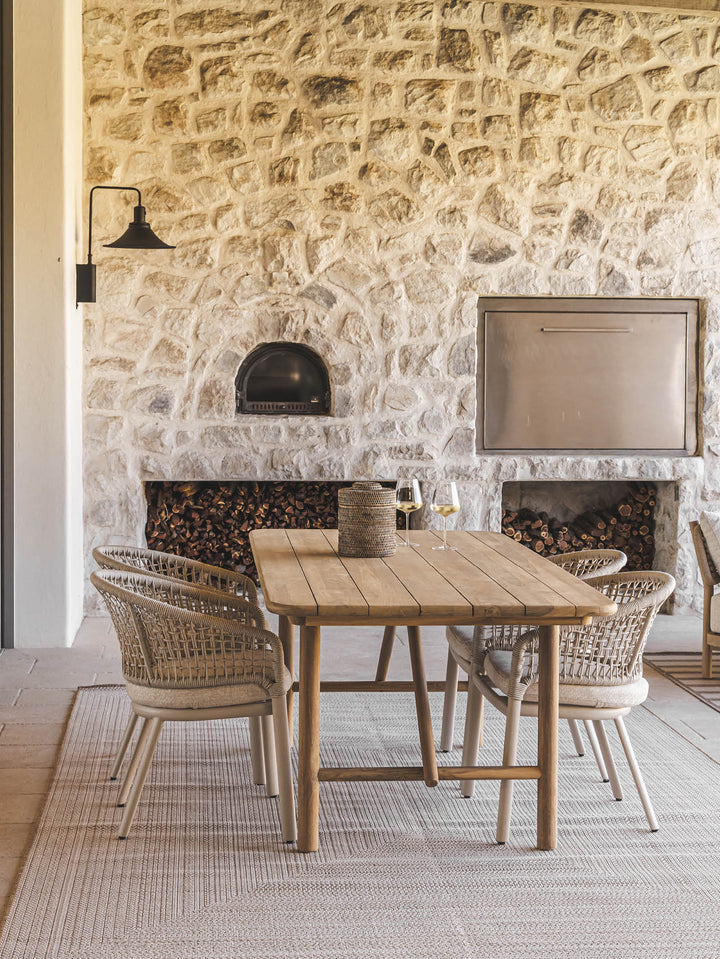 Tulum Teak Dining Table in Natura