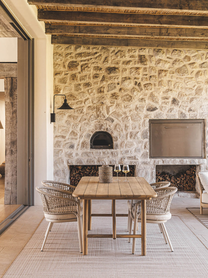 Tulum Teak Dining Table in Natura