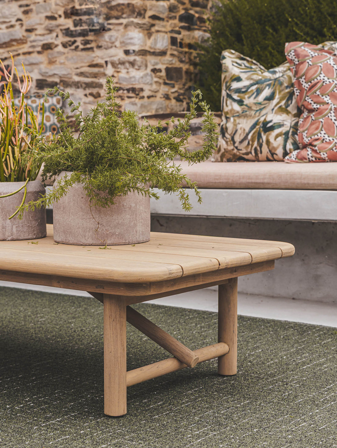 Tulum Teak Coffee Table in Natura