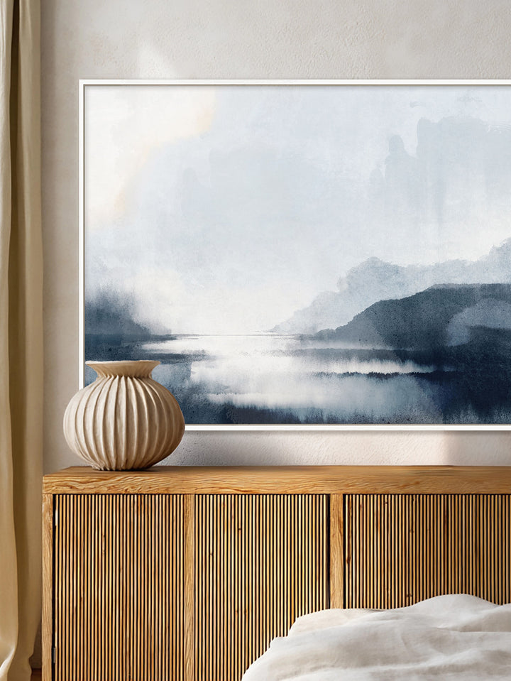 Veiled Waters Wall Art in Blues