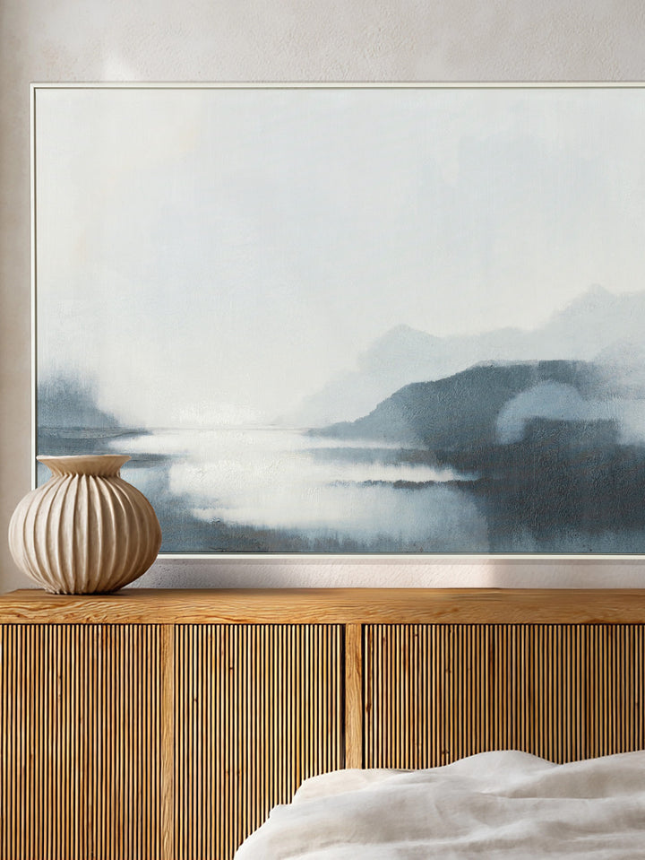 Veiled Waters Wall Art in Blues