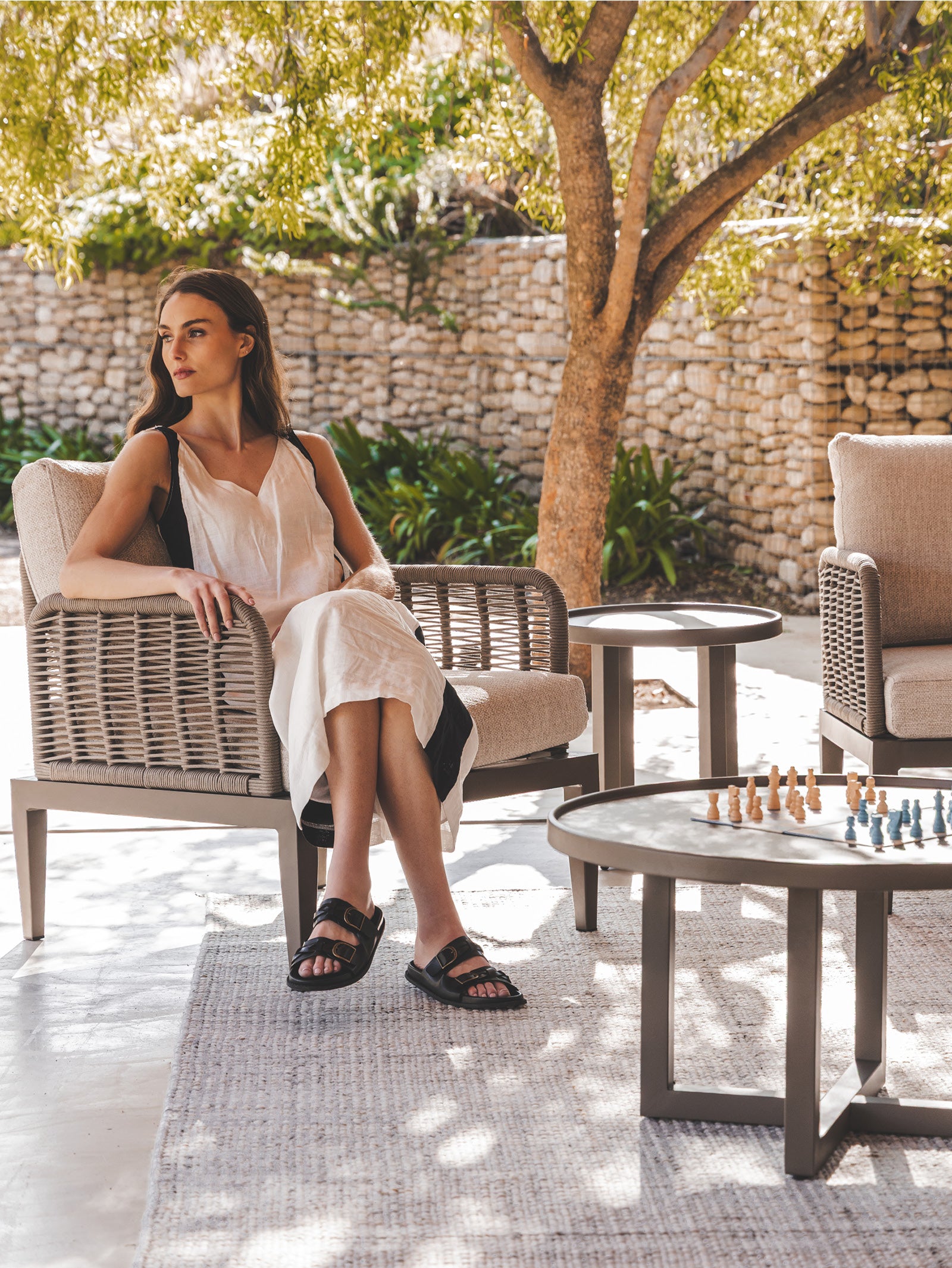 Veranda Outdoor Rug in Oyster - Hertex Haus - Hertex Haus