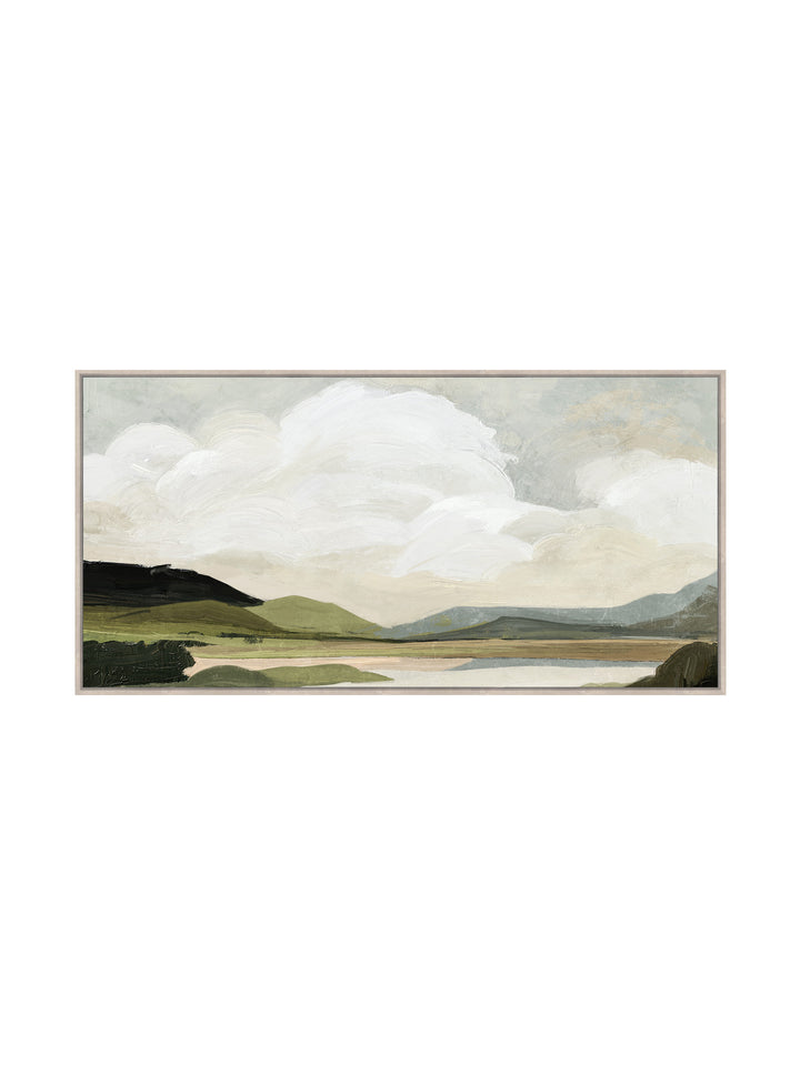 Verdant Veil Wall Art in Evergreen