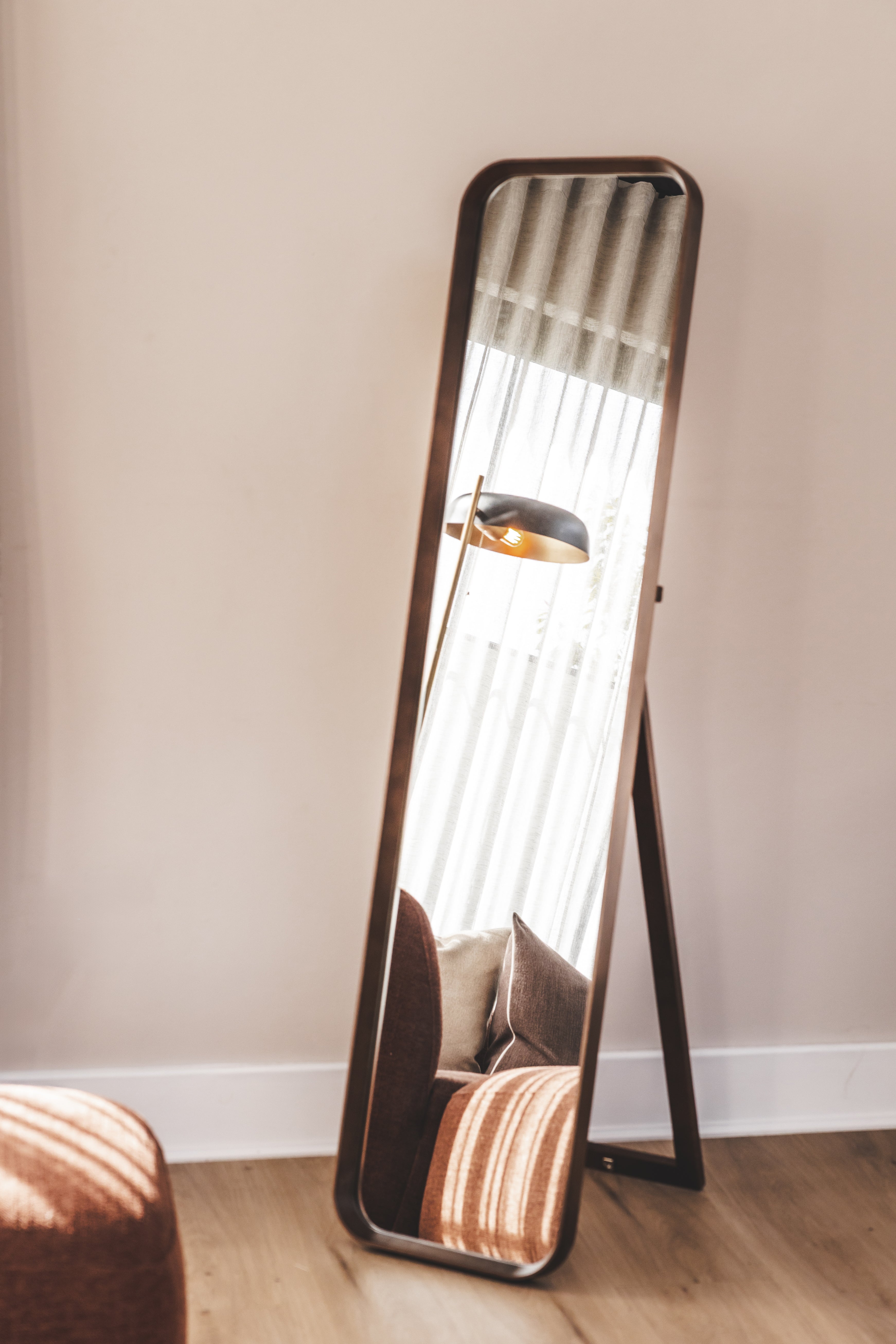 Victor Oak Floor Mirror - Hertex Haus - Hertex Haus