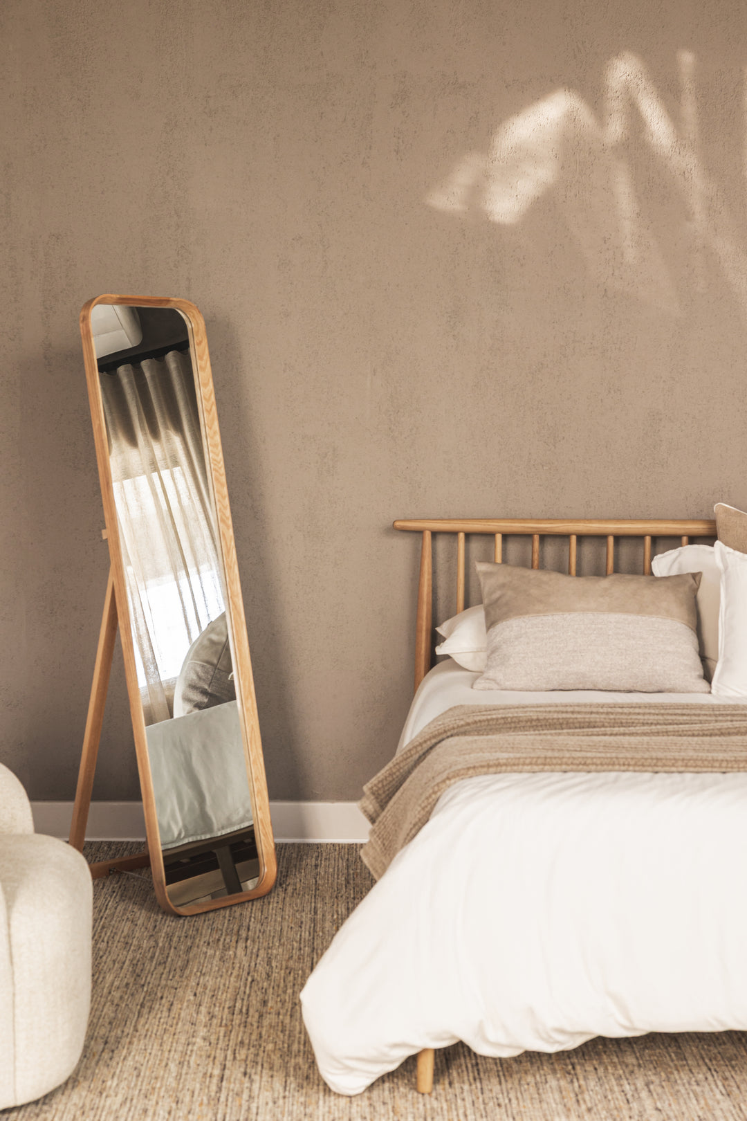 Victor Oak Floor Mirror