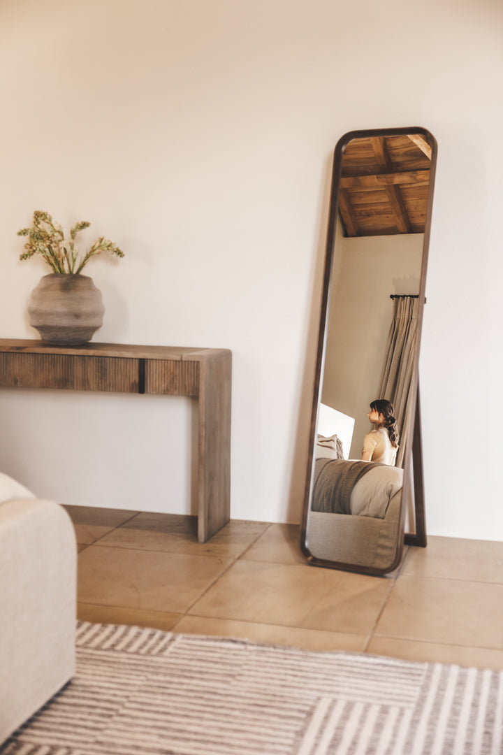Victor Oak Floor Mirror
