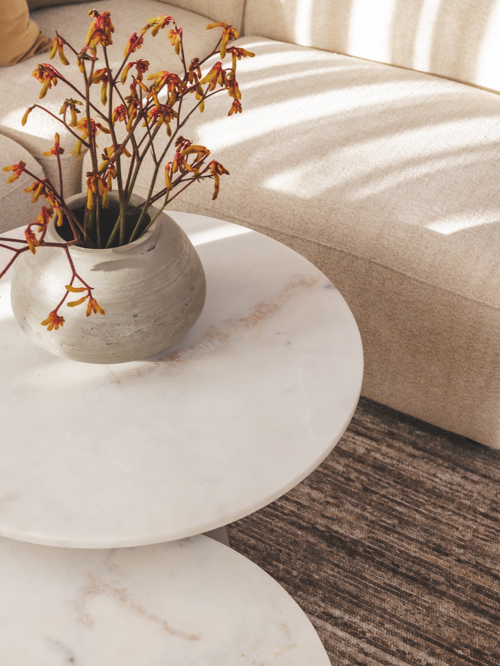Whisp Marble Side Table Set in Cloud - Hertex Haus - Hertex Haus