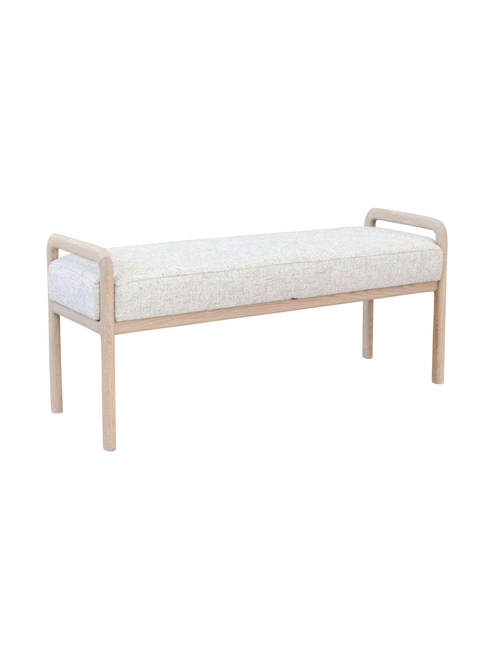 〆1/31 WHITE_WOOD_BENCH #3 Austin 3-Seater Bench White - Patio Warehouse