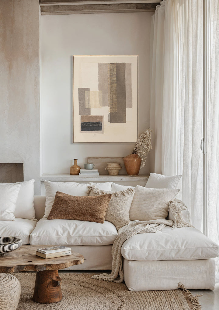 Woven Silence Wall Art in Olive