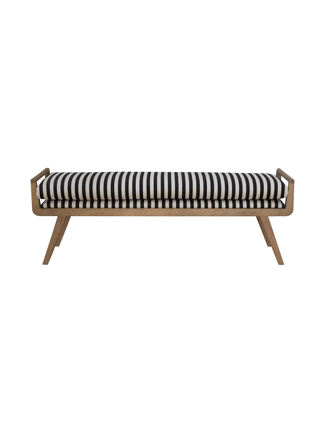 Zebra Oak Bench in Zebra Mono