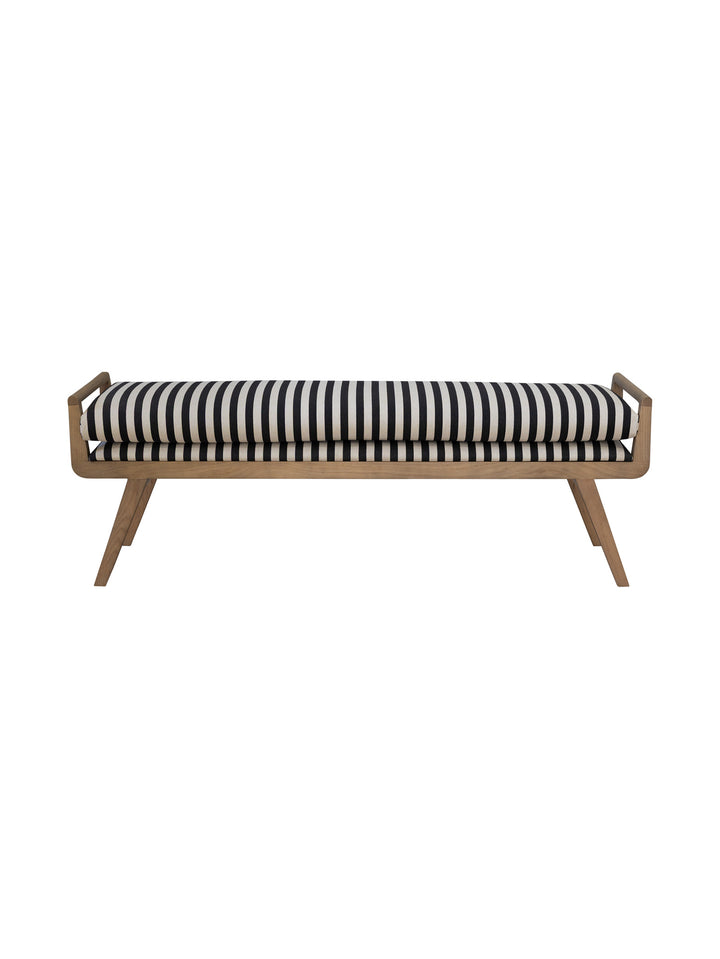 Zebra Oak Bench in Zebra Mono