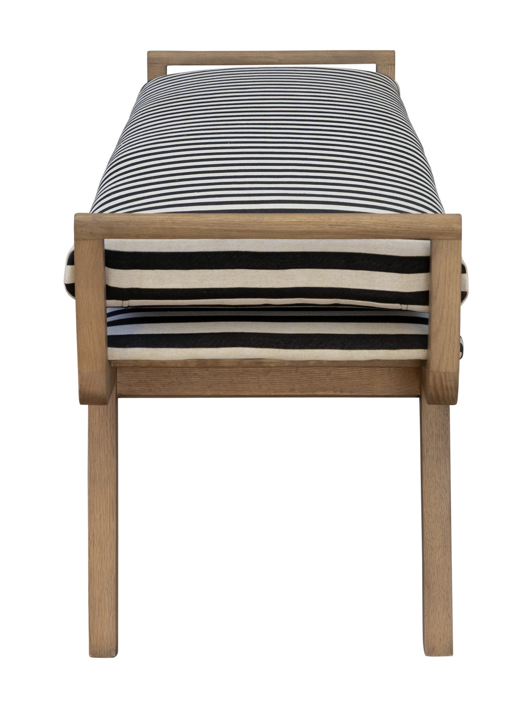 Zebra Oak Bench in Zebra Mono