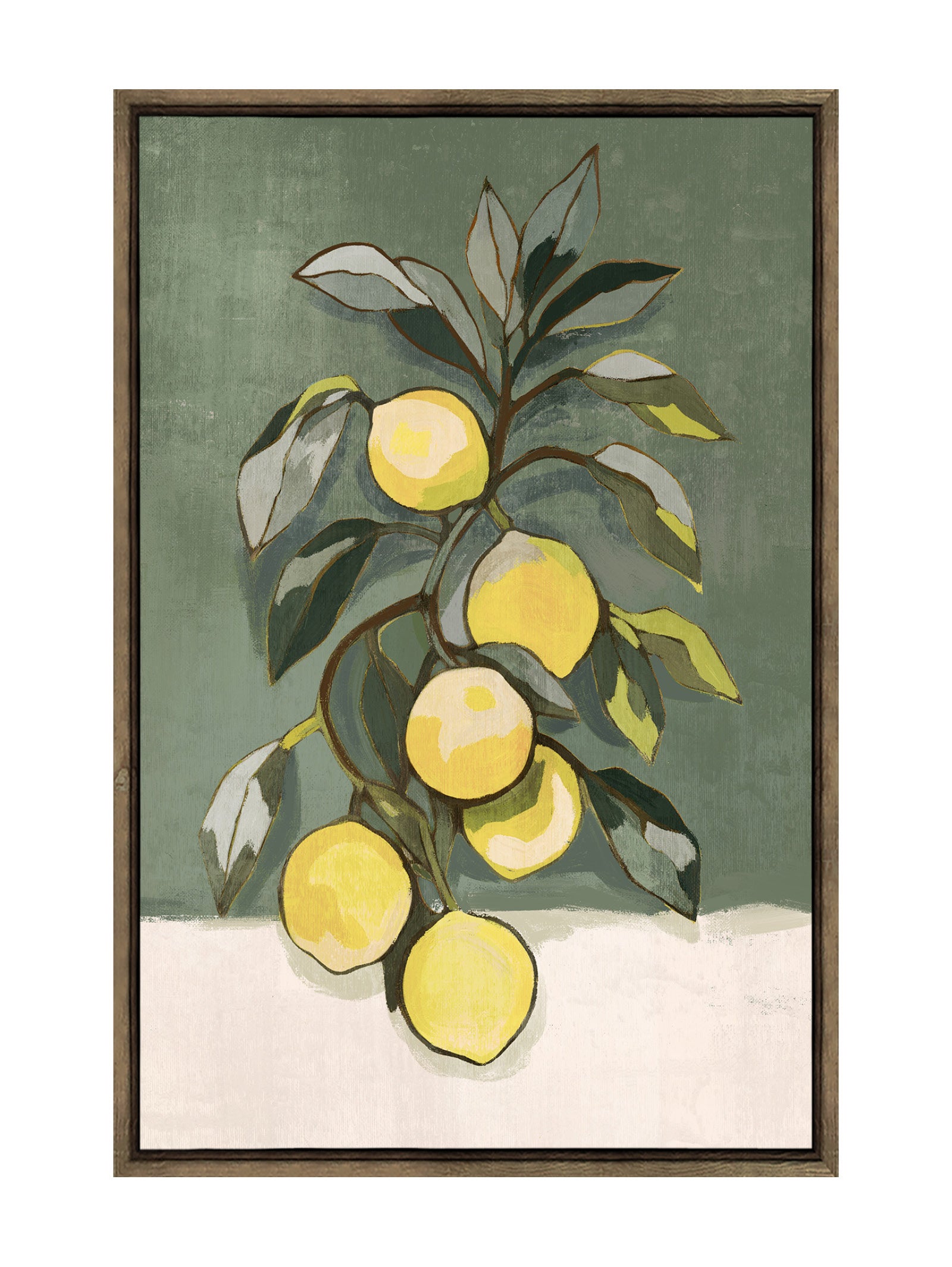 Zestful Lustre Wall Art in Lemon - Hertex Haus