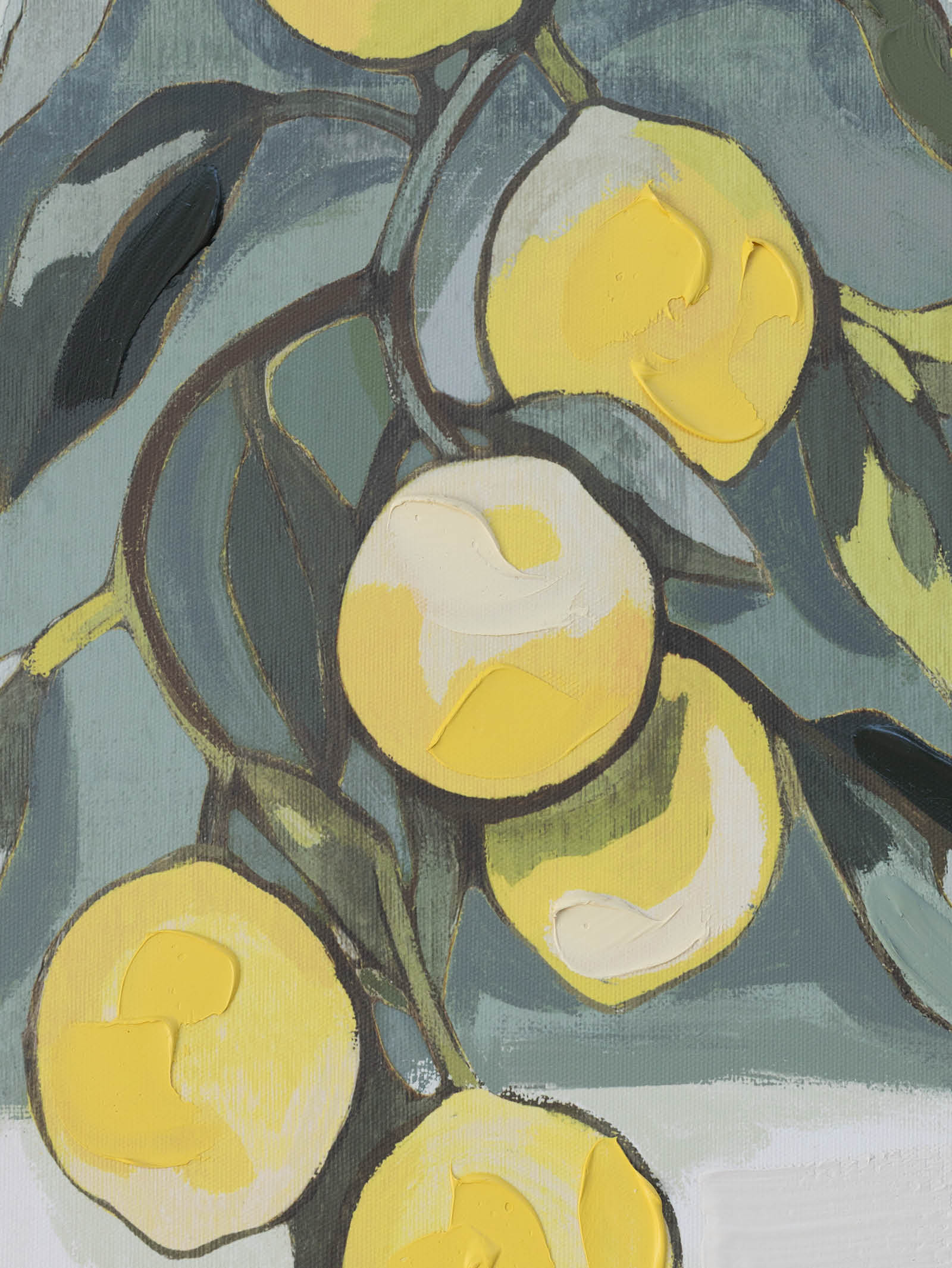 Zestful Lustre Wall Art in Lemon - Hertex Haus