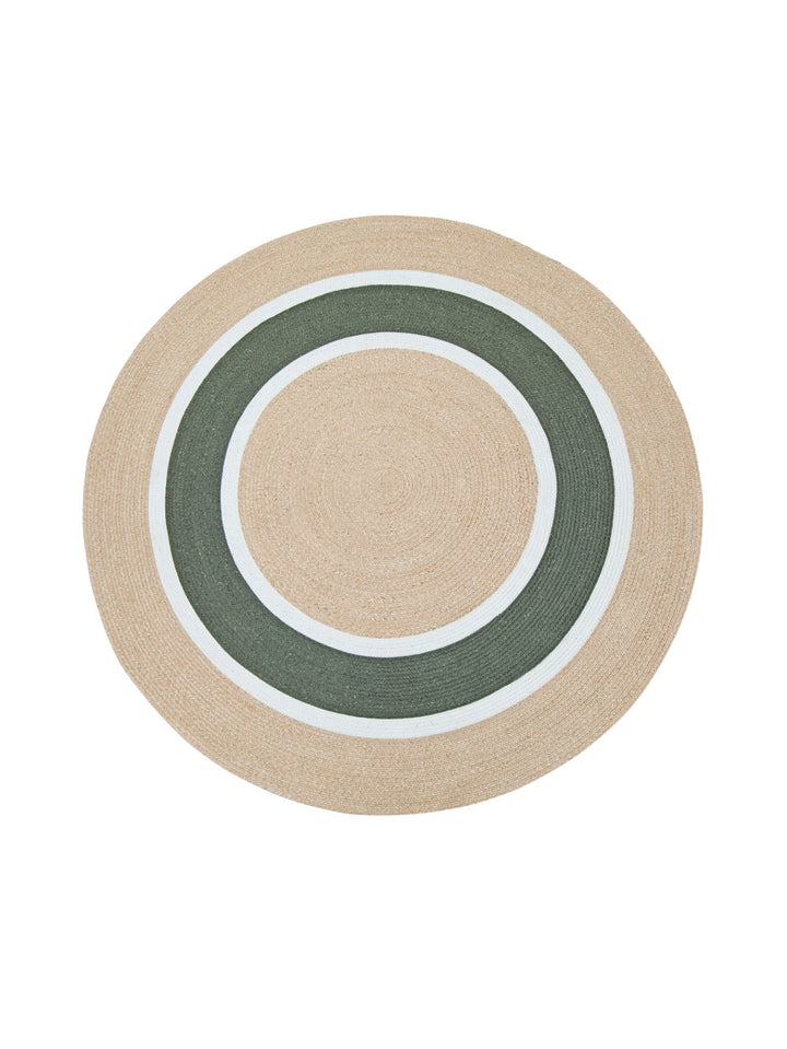 Hilo Round Rug in Parrot - Round Rug - Hertex Haus - beige