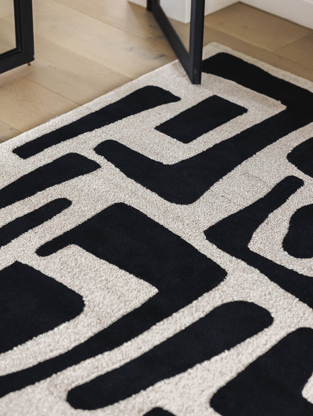 Jumble Rug in Ebony - rug - Hertex Haus - Blacks