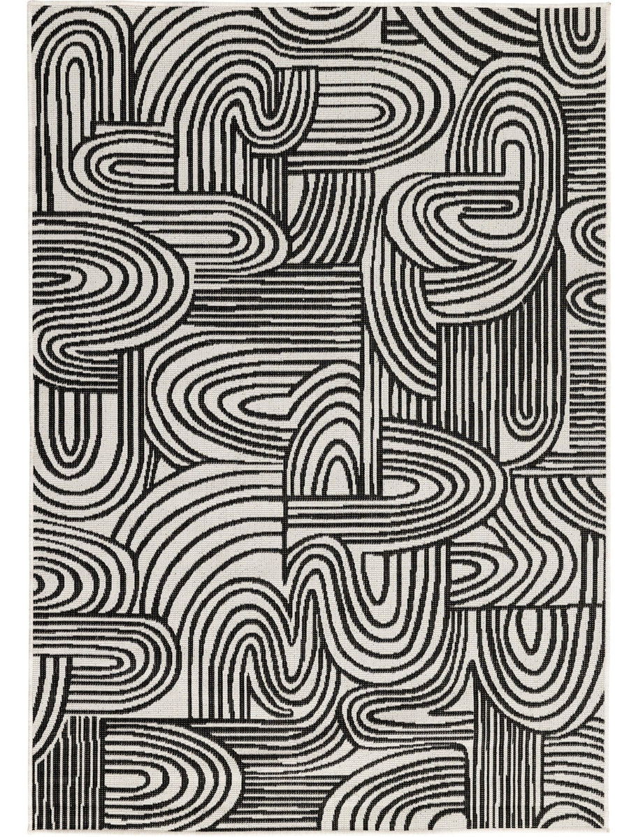 Kinky Rug in Black Sails - rug - Hertex Haus - badge_fully_outdoor