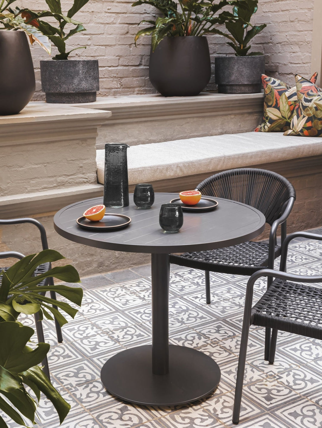 Kruger Outdoor Round Dining Table - Table - Hertex Haus - badge_fully_outdoor