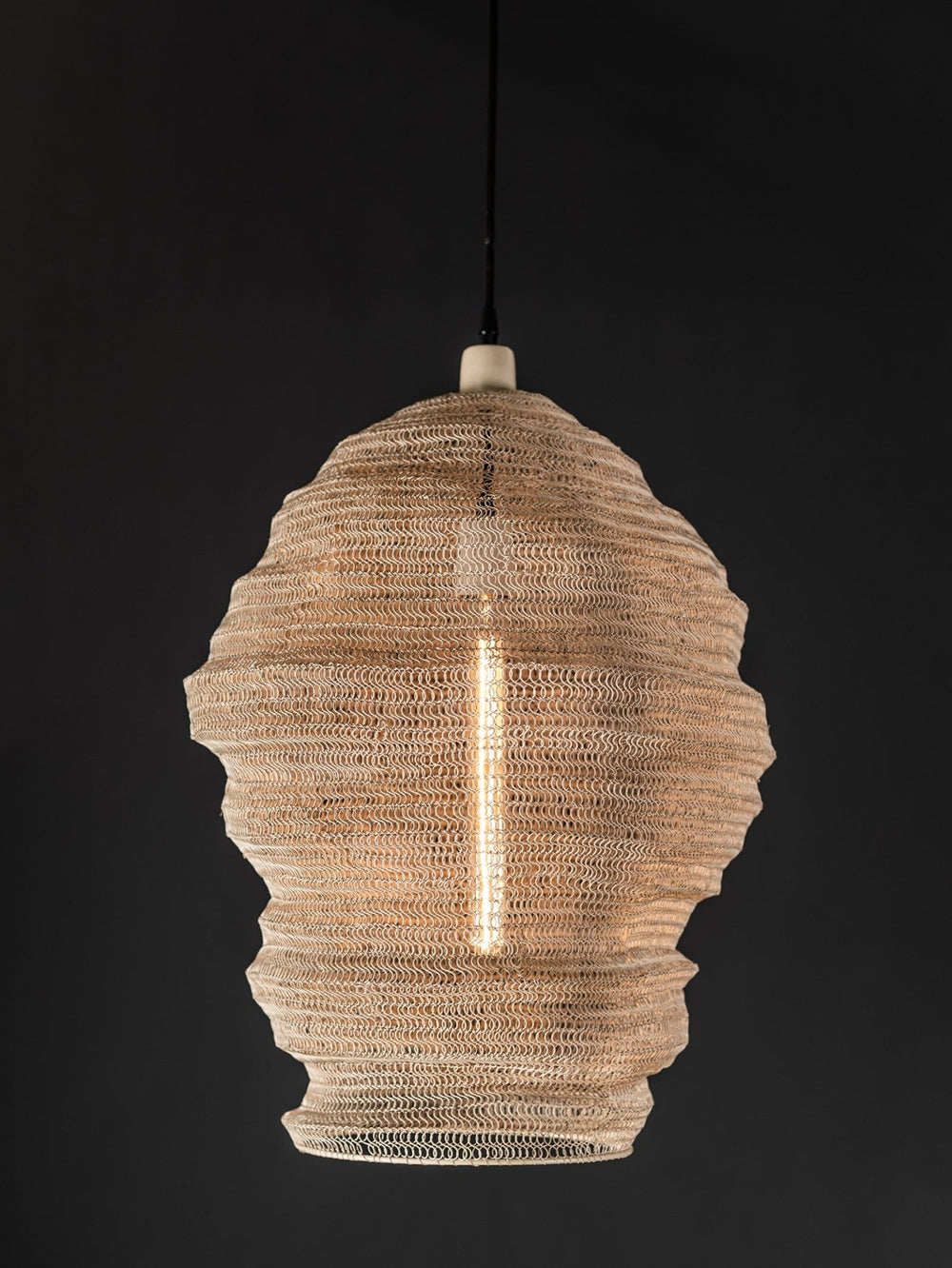 Lampara Mesh Pendant in Sand - Lighting- Hertex Haus Online - Homeware