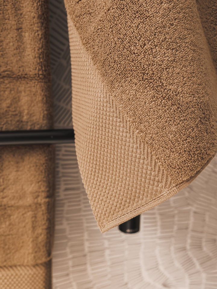 Luxor Towels in Caramelised - Towels- Hertex Haus Online - bed & bath