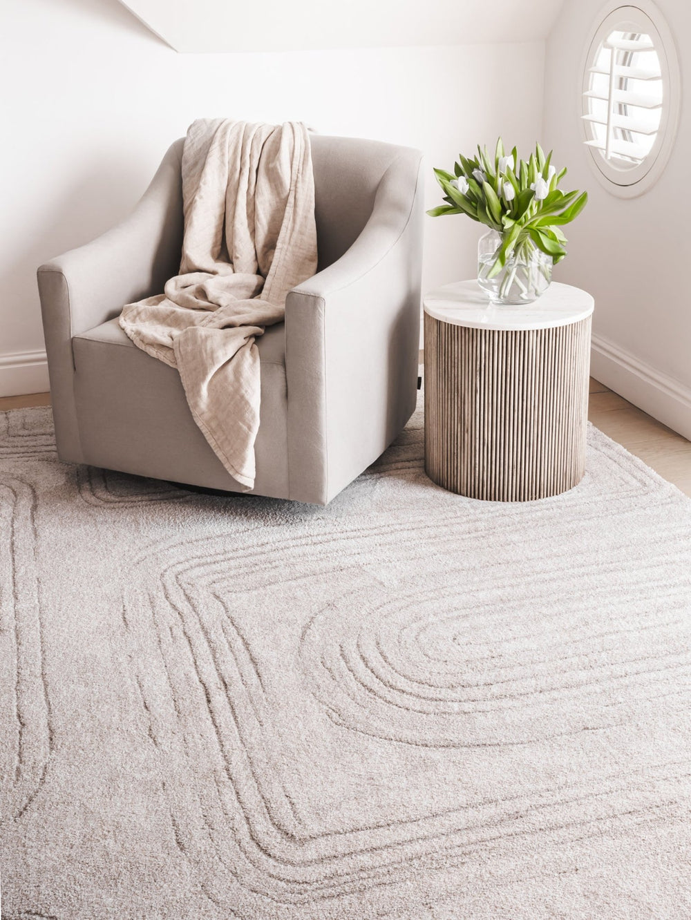 Meditate Rug in Sand - rug - Hertex Haus - Browns