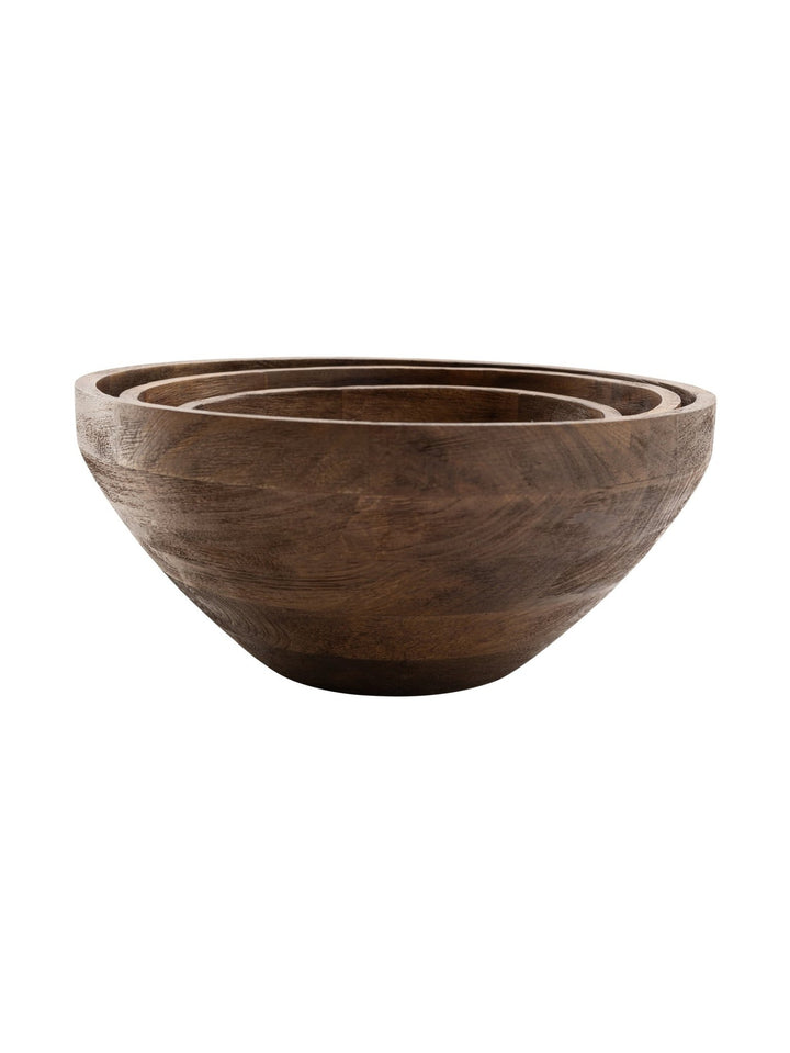 Melone Wooden Bowl in Cinnamon - Bowls - Hertex Haus - bowl