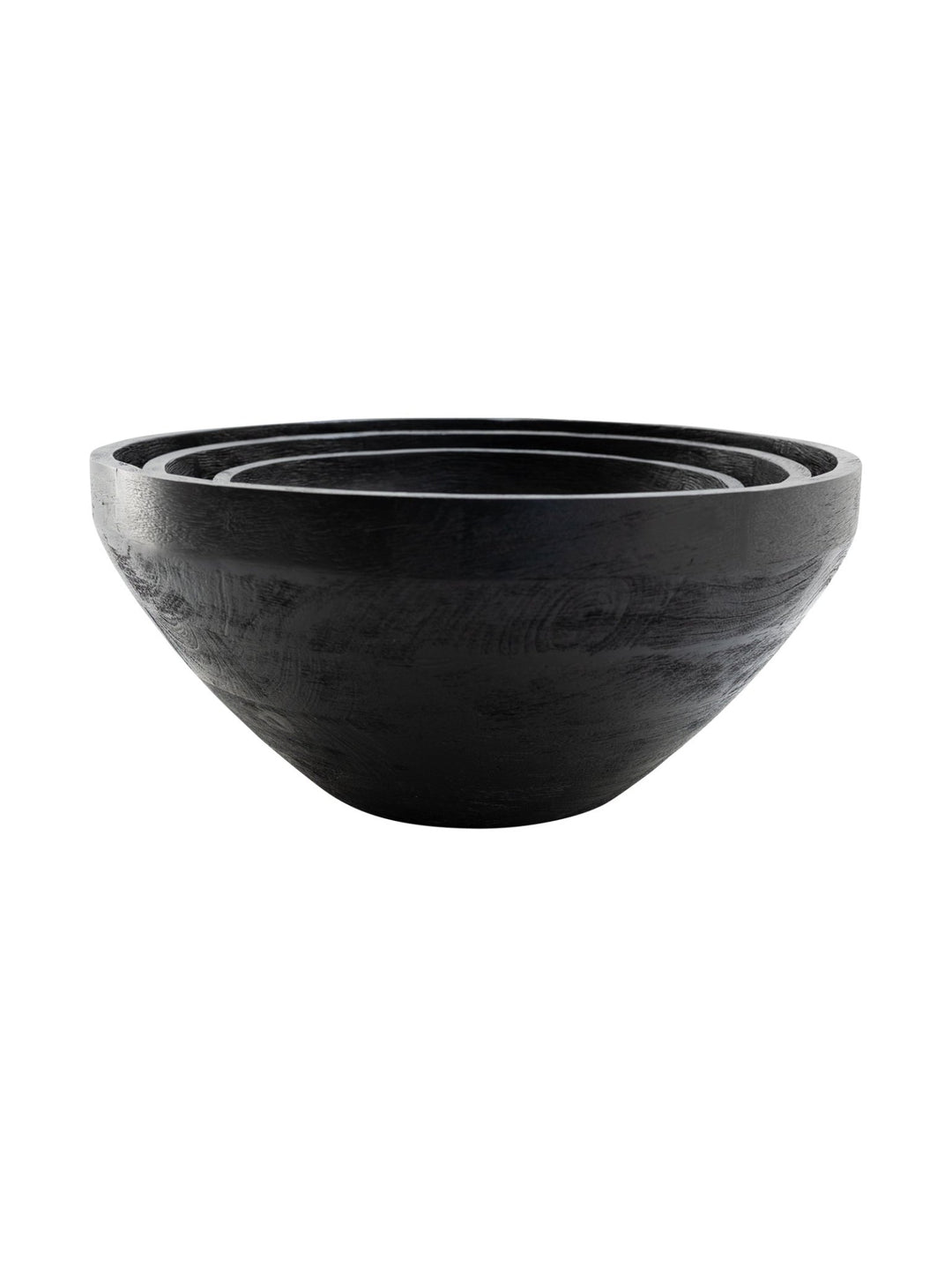 Melone Wooden Bowl in Pepper - Bowls - Hertex Haus - bowl