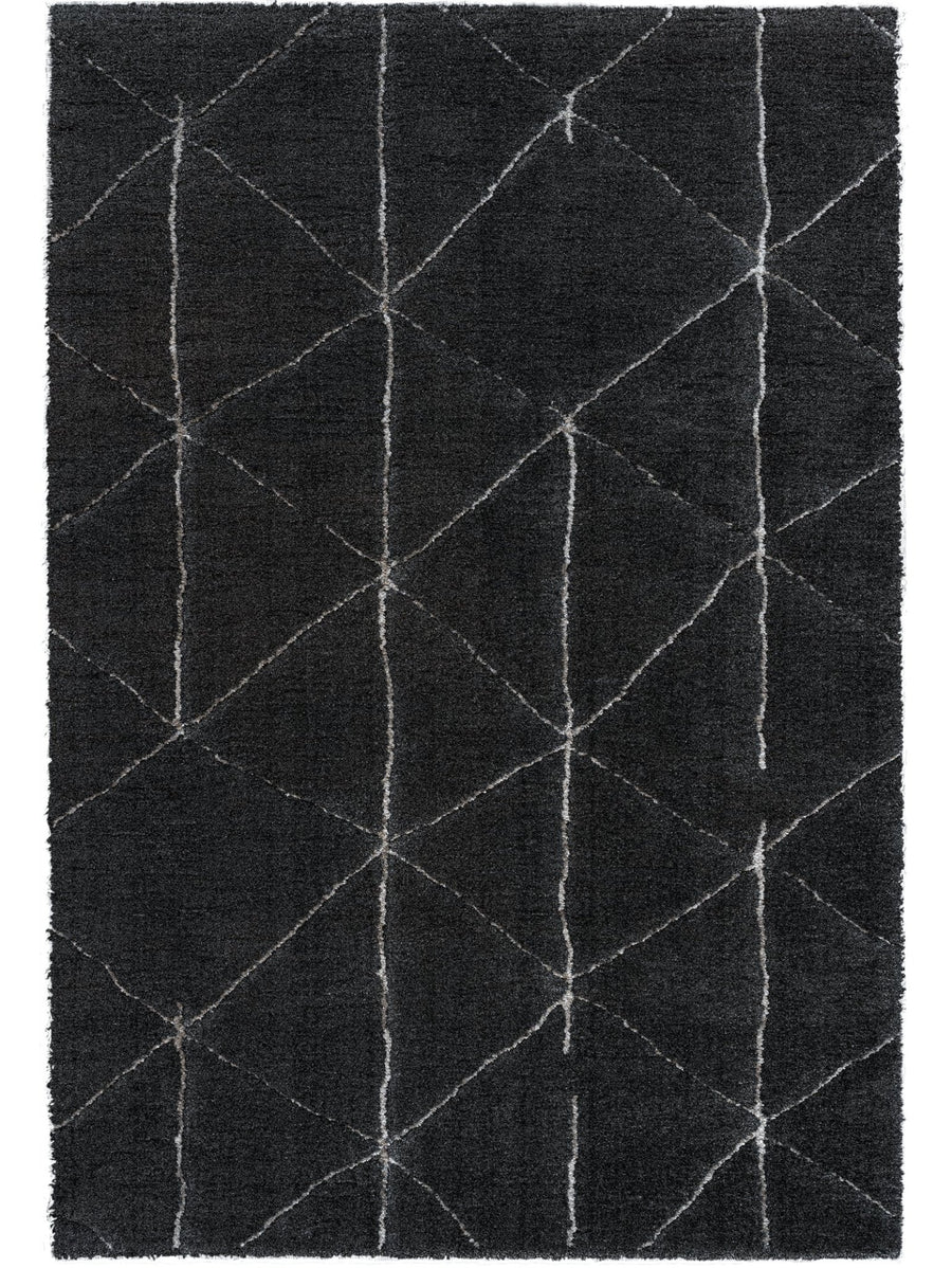 Muse Rug in Black Diamond - rug - Hertex Haus - badge_recycled_materials
