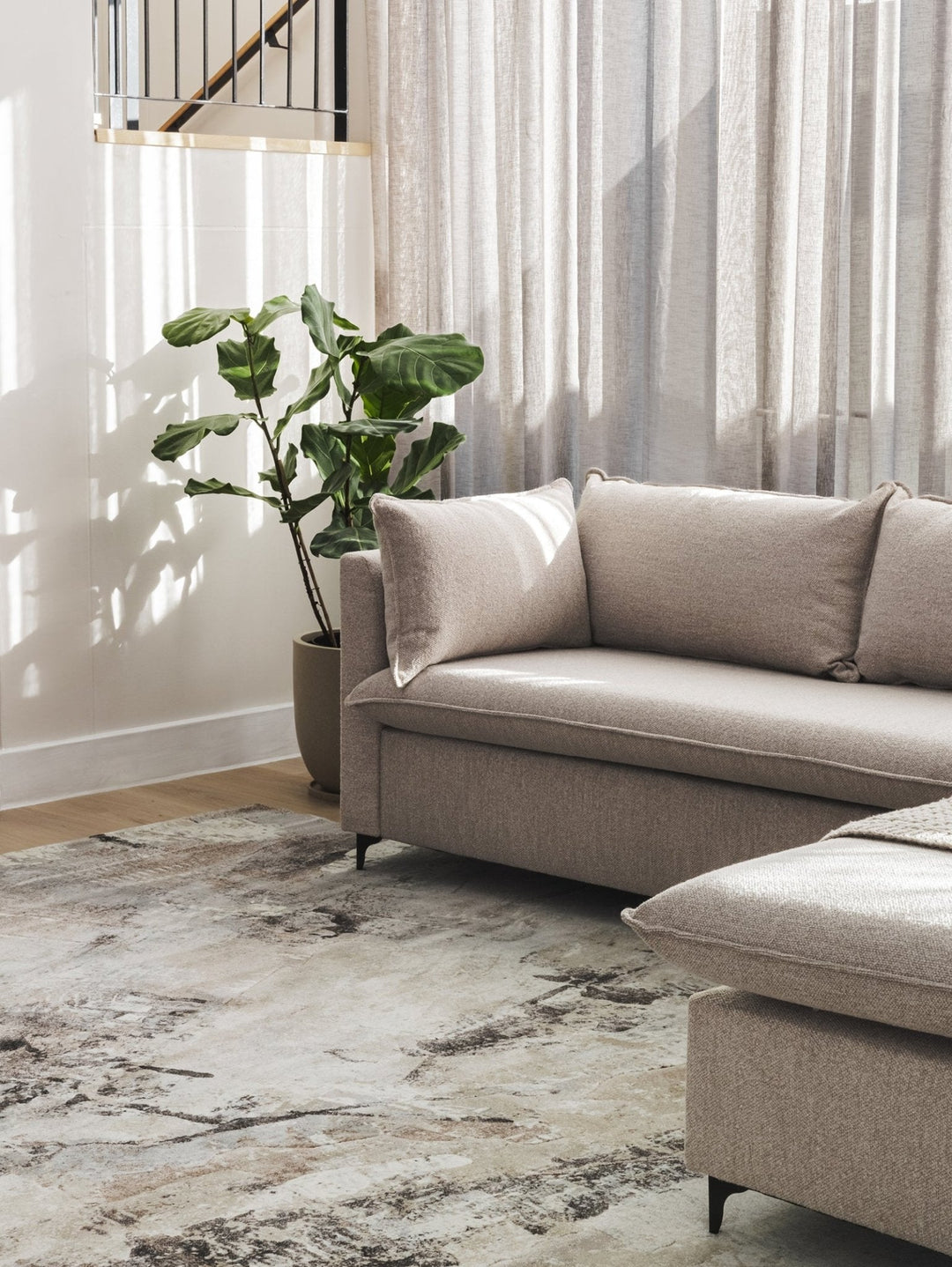 New Horizon 3 - Seater Sofa in Hogan Stone - sofa - Hertex Haus - badge_made_in_sa