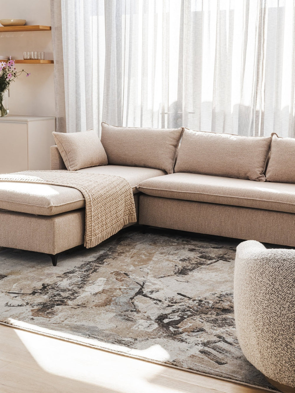 New Horizon 3 - Seater Sofa in Hogan Stone - sofa - Hertex Haus - badge_made_in_sa