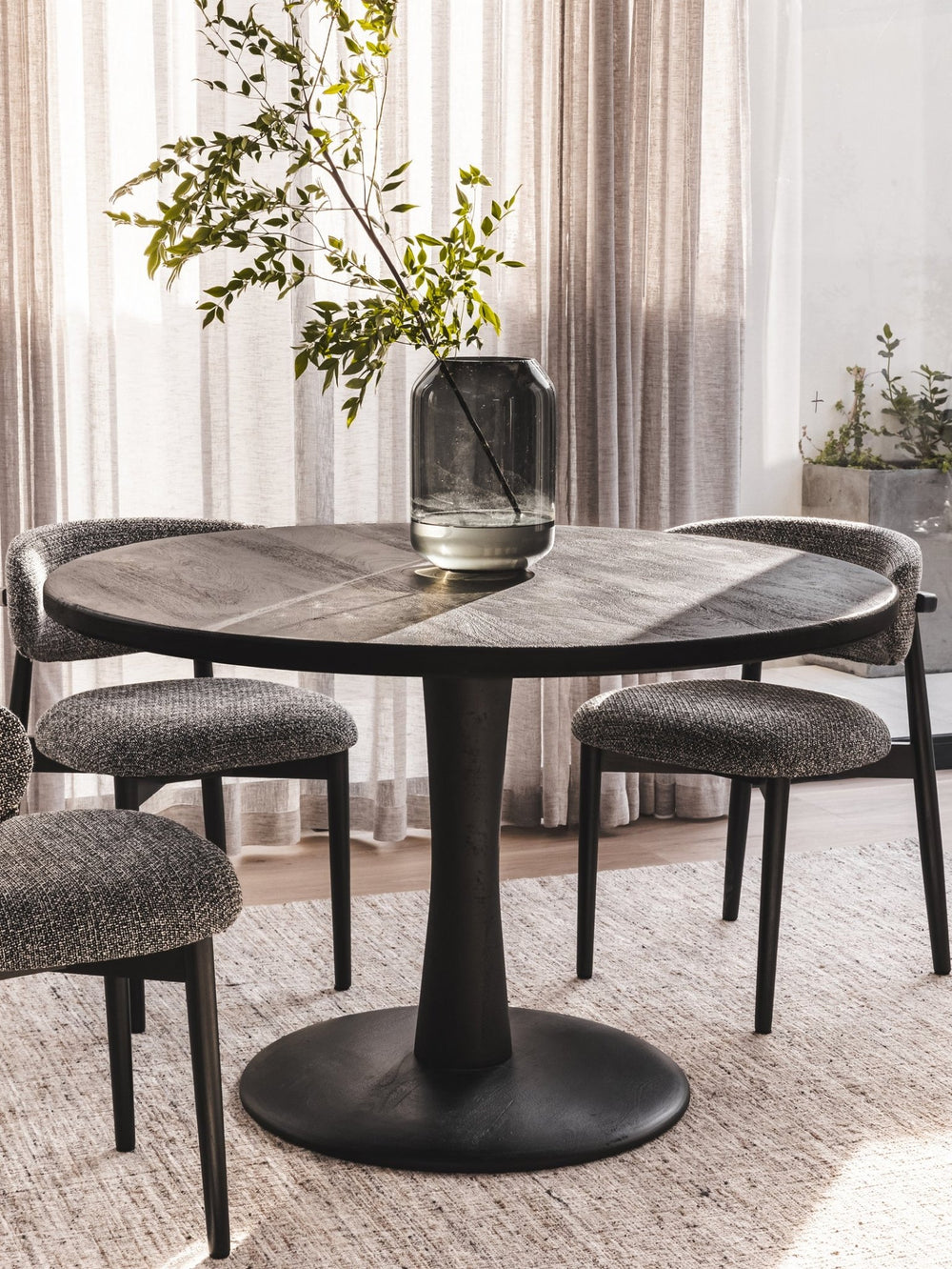 Revival 4 - 6 Seater Dining Table in Sable - Table - Hertex Haus - Dining Tables