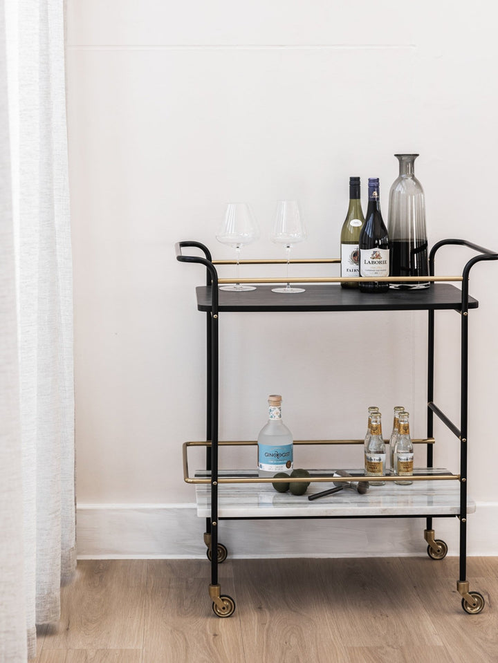 Sable Drinks Trolley in Midnight - Drinks trolley - Hertex Haus - Furniture