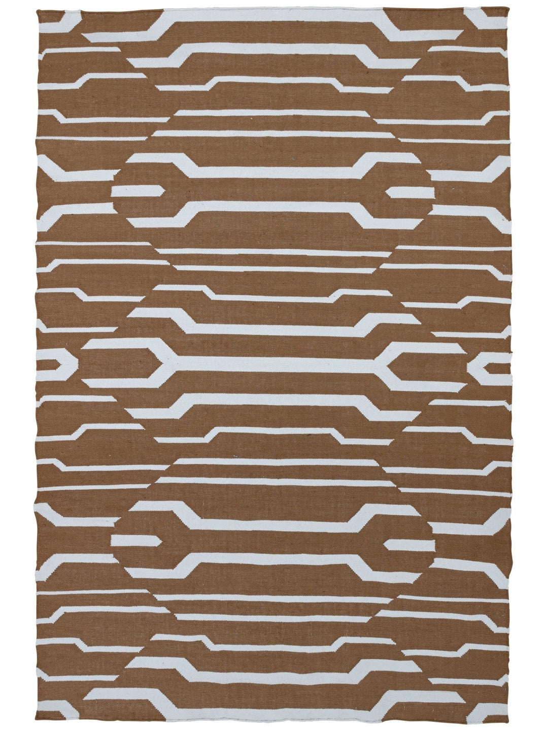 Stereoscopic Rug in Tobacco - rug- Hertex Haus Online - badge_fully_outdoor