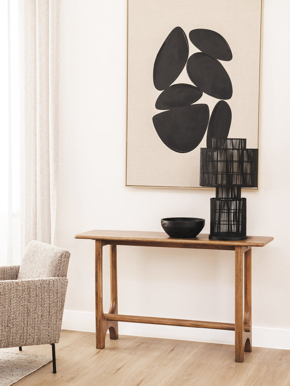 Tubular Media Console in Nutmeg - Table - Hertex Haus - Coffee Tables