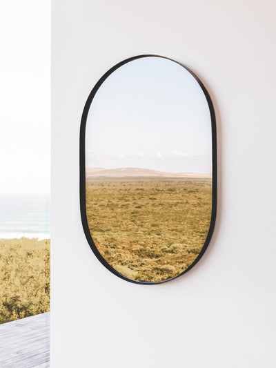 Albano Mirror in Matte Black - mirror- Hertex Haus Online - Blacks