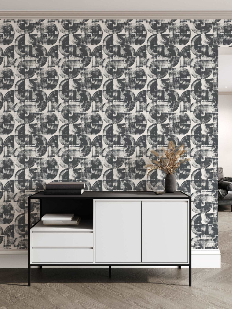 Artisan Wallpaper in Ink - wall Decor- Hertex Haus Online - Homeware