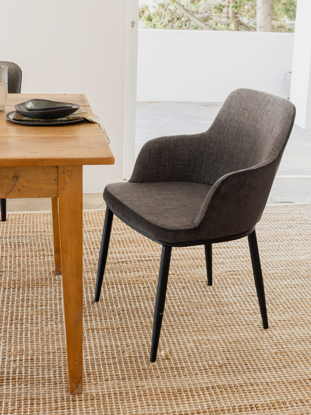 Catherine Scandi Chair in Graphite - Chair- Hertex Haus Online - Furniture