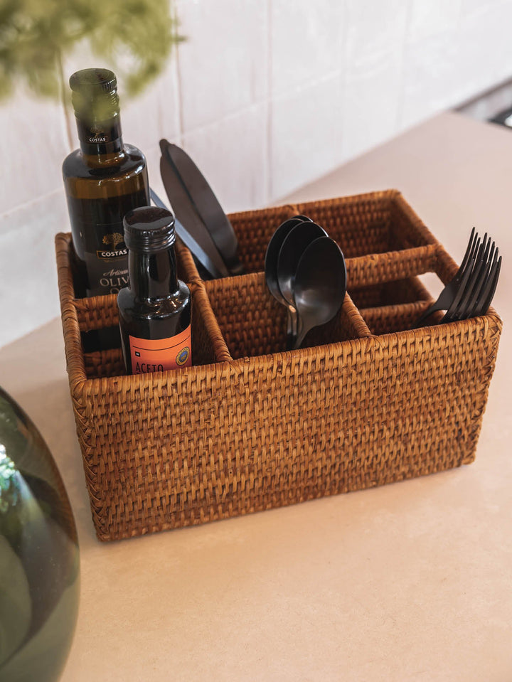 Cluny Condiment Basket - Baskets- Hertex Haus Online - Baskets