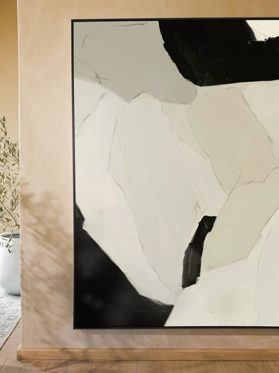 Composition Wall Art in Ivory - Wall Art- Hertex Haus Online - abstract art