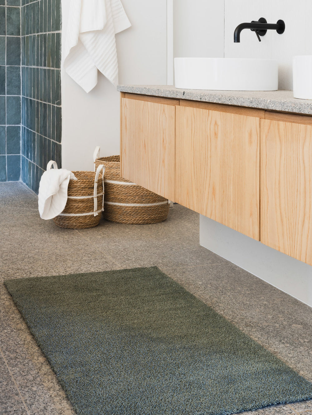 Cosy Bathmat in Fenel - Bathmat- Hertex Haus Online - badge_machine_washable