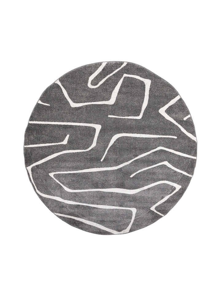 Enigmatic Round Rug in Granite - Round Rug- Hertex Haus Online - Design