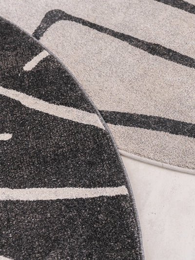 Enigmatic Round Rug in Granite - Round Rug- Hertex Haus Online - Design