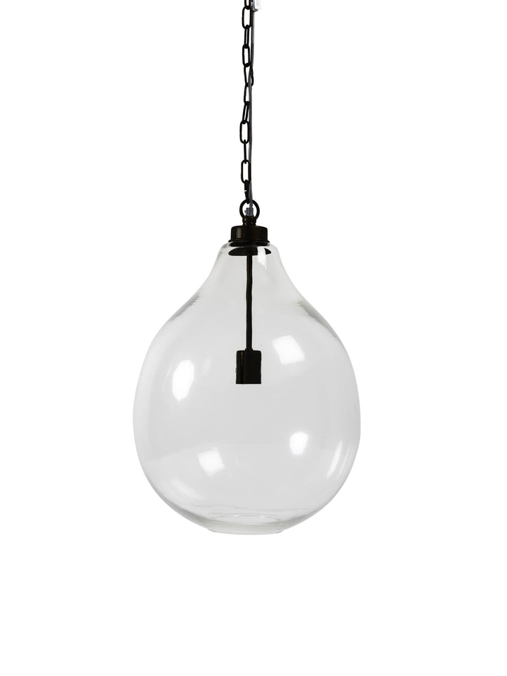Glass Orb Pendant in Midnight - chandelier- Hertex Haus Online - Homeware