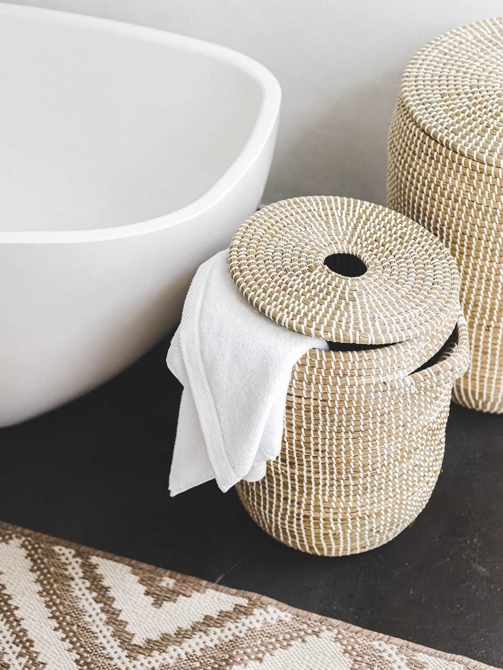 Hanoi Laundry Basket - Baskets- Hertex Haus Online - Baskets
