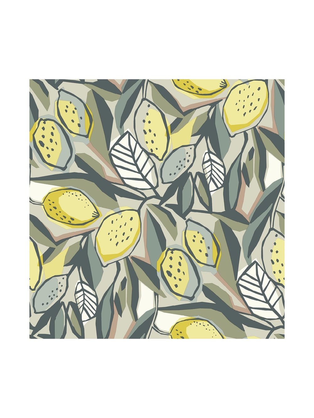 Harvest Wallpaper in Wild Lemon - Hertex Haus Online - Homeware