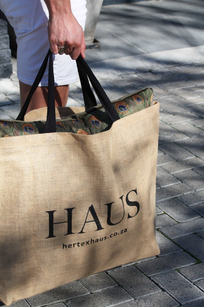 HAUS Jute Shopper Bag - Hertex Haus Online - badge_recycled_materials