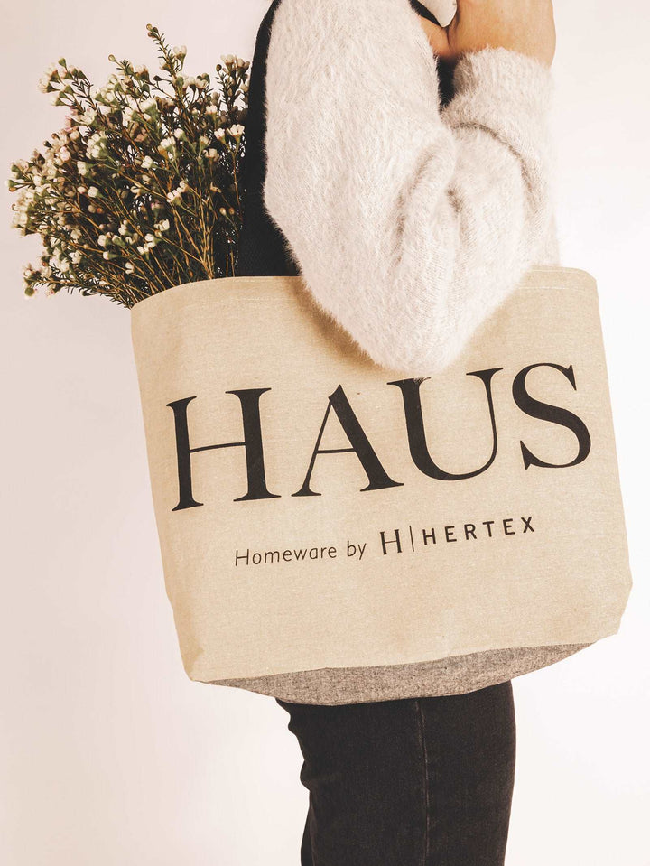 HAUS Shopper Bags - Hertex Haus Online - badge_recycled_materials